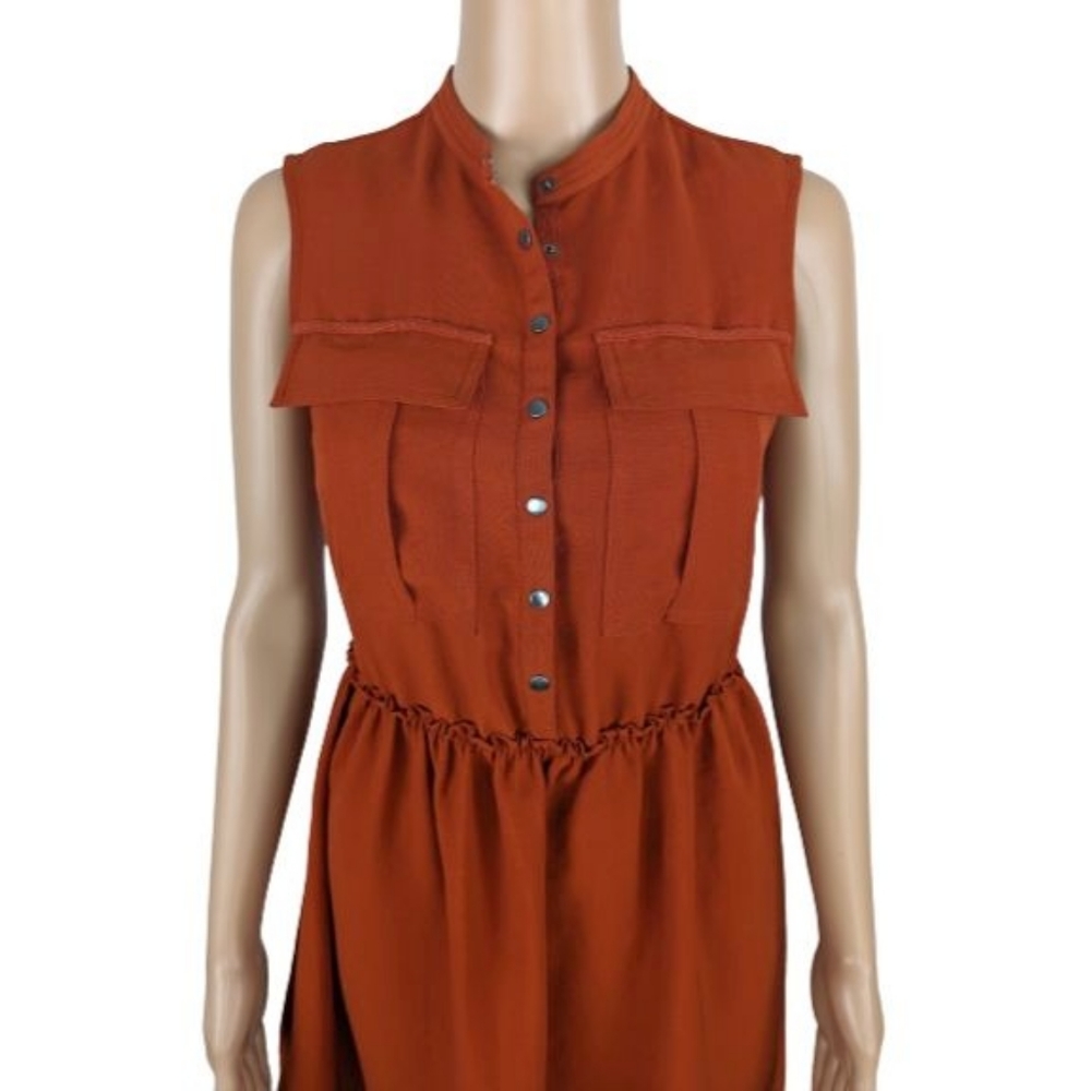 Burberry Brit Arabelle Burnt Orange Dress 4 - Picture 4 of 10